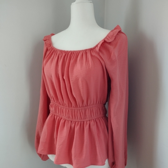 Nine West Coral Peplum Top - Picture 2 of 5